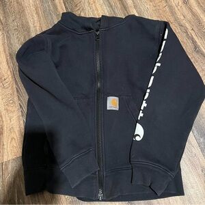 Carhartt Kids Black Full-Zip Hoodie